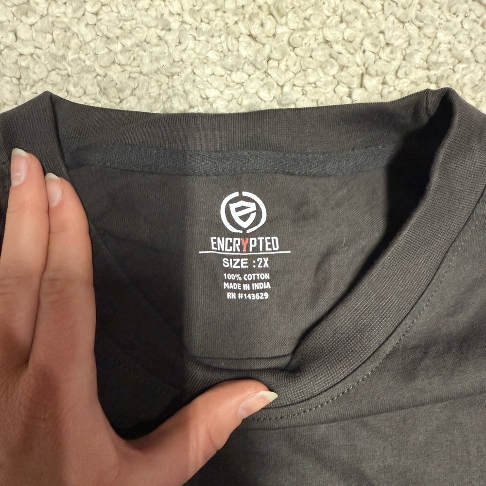 100% Cotton Men's Baggy Grey T-Shirt